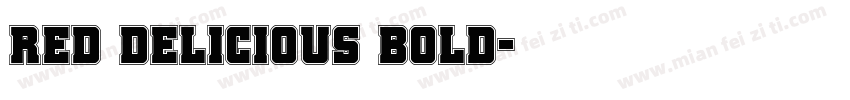 Red Delicious Bold字体转换